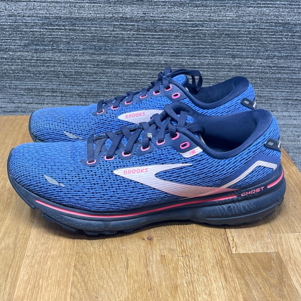 Brooks Ghost 15 Running Shoes Womens 9.5 Blue 1203801B469 Performance Sneakers